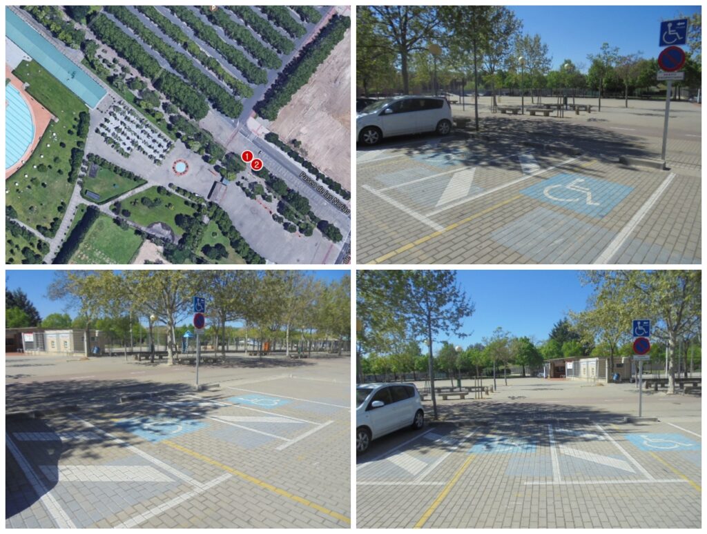 Mural Las Norias junto entrada principal 2 plazas – Aparcamiento Norias, Paseo de las (junto entrada principal)