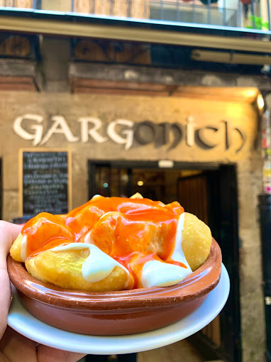 Pincho patatas braviolis