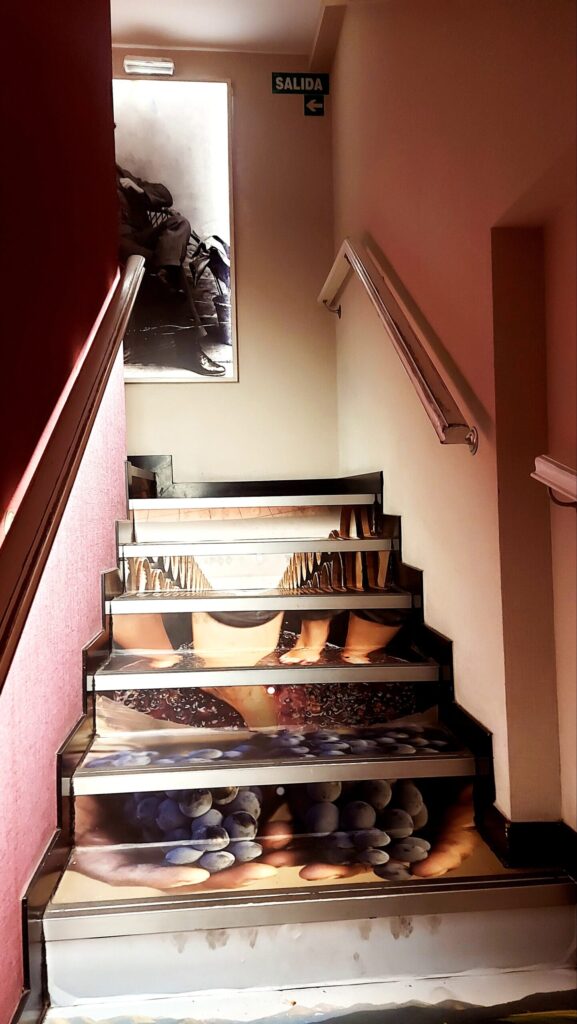 Escaleras acceso a aseos