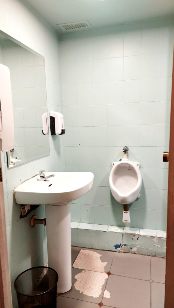 Baño masculino.zona lavabo