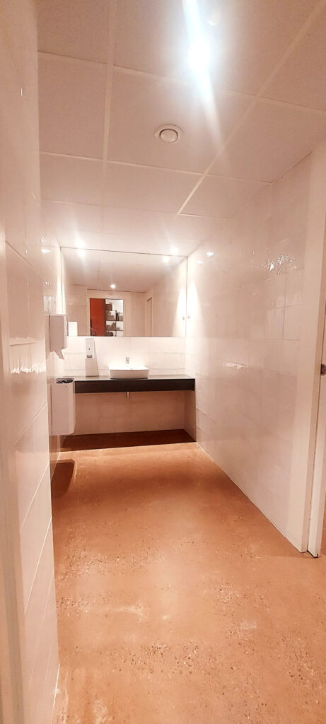 Baño accesible.Zona lavabo