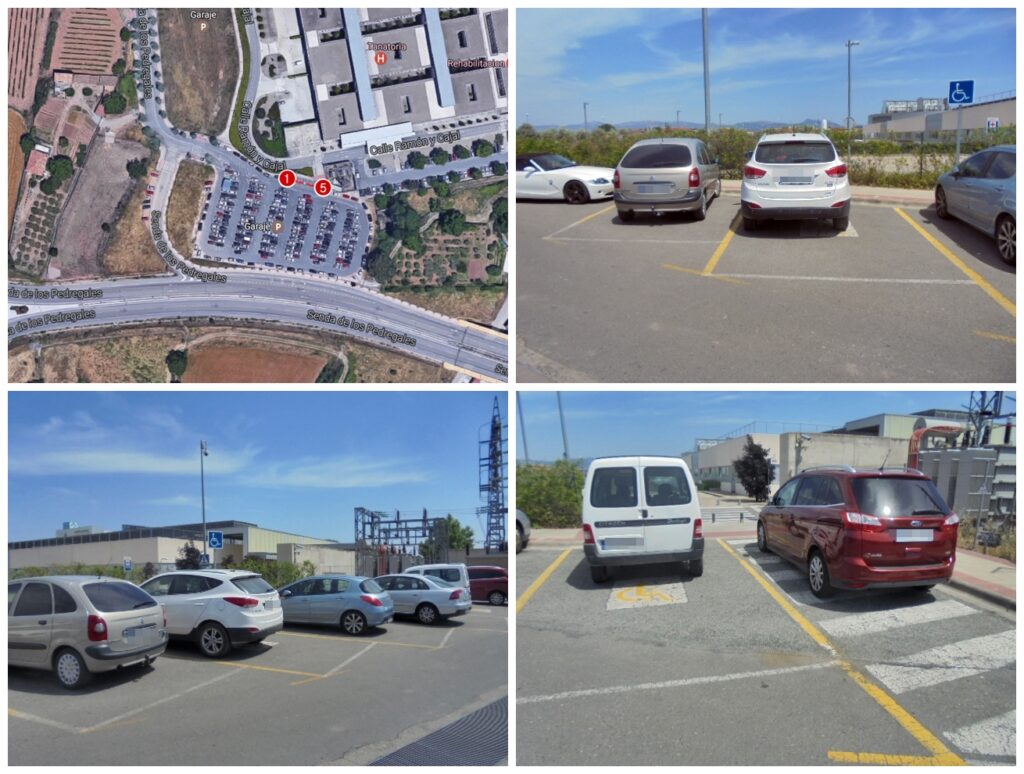 Mural Parking trasero Urgencias San Pedro 5plzs – Aparcamiento Parking trasero Urgencias Hospital San Pedro