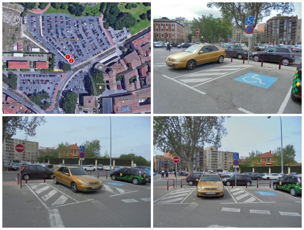 Mural Norte Aparcam. con Intendencia Valbuena – Aparcamiento Norte, (aparcamiento con calle Intendencia, acceso izquierda)