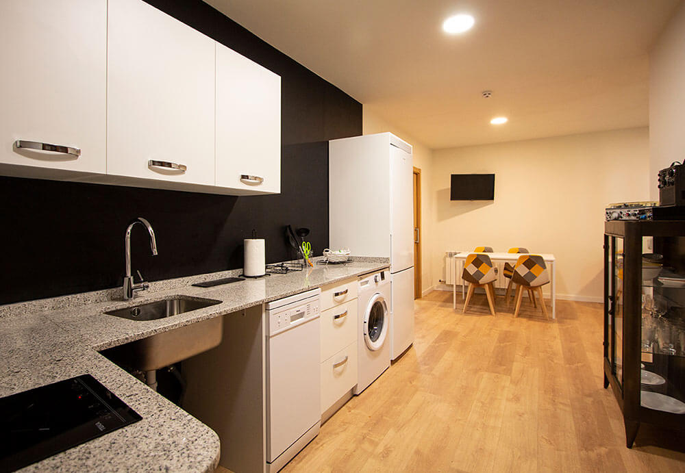 Cocina abierta adaptada