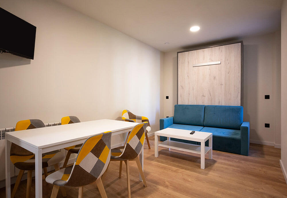 Sala de estar abierta