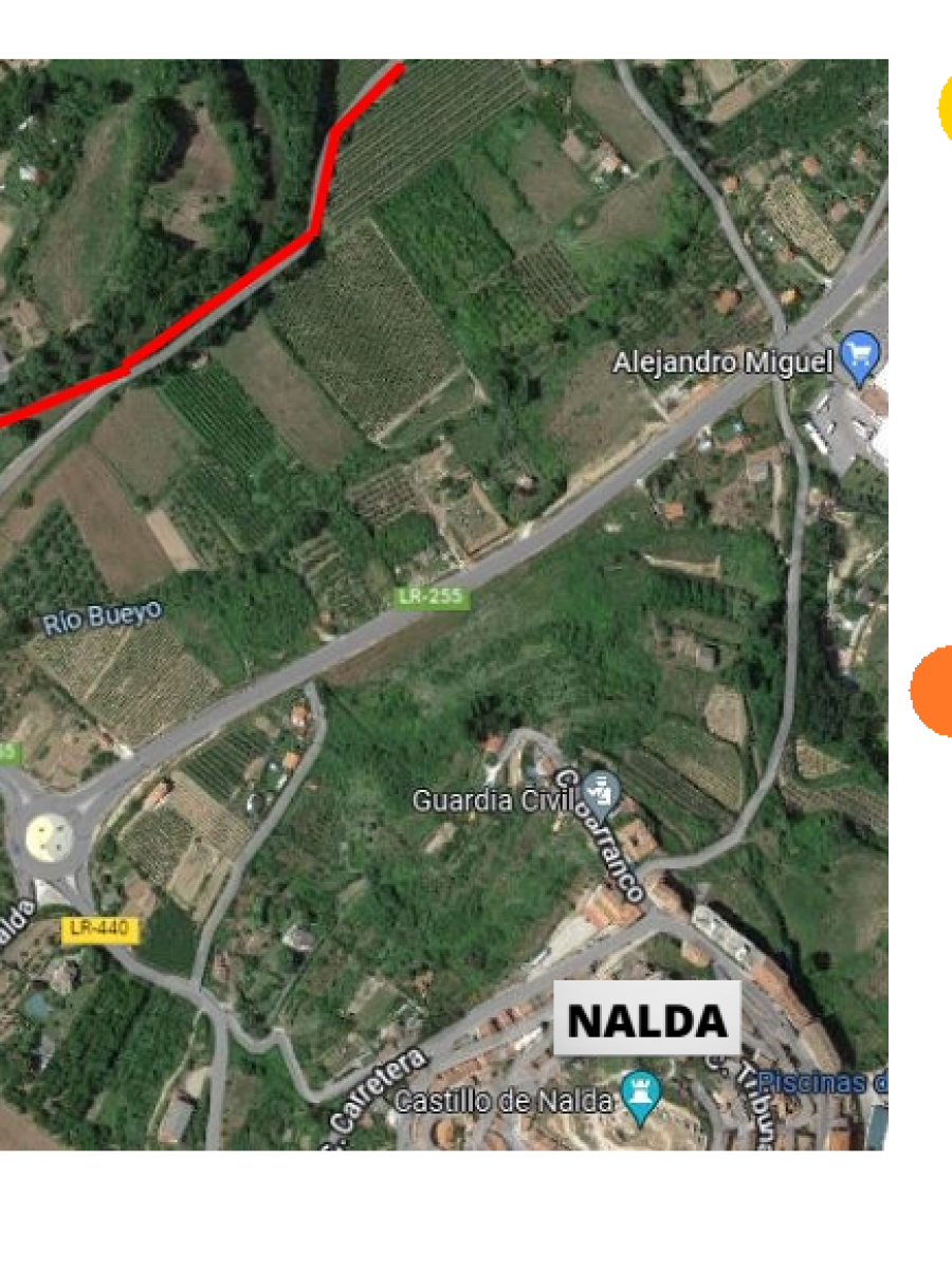 Mapa via romana nalda